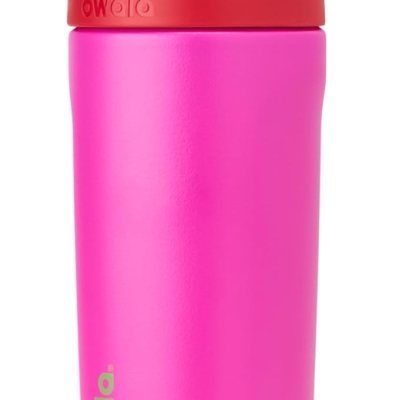 pink water bottle