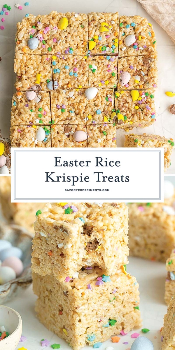 EASY Easter Rice Krispie Treats Recipe (Only 6 Ingredients!)