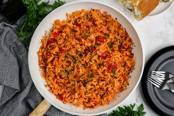 BEST Tomato Rice Recipe Simple Savory Side Dish Recipe   Tomato Rice 5 600x400 