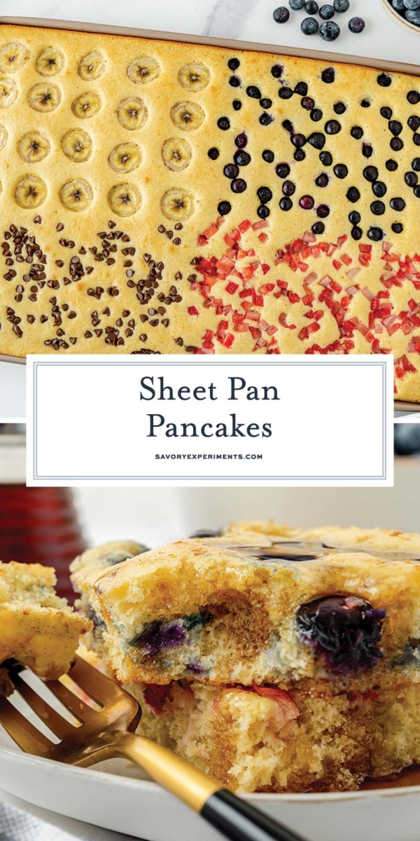 EASY Sheet Pan Pancakes Recipe w/ Homemade Pancake Mix!