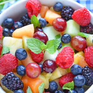 Close up of fruit salad