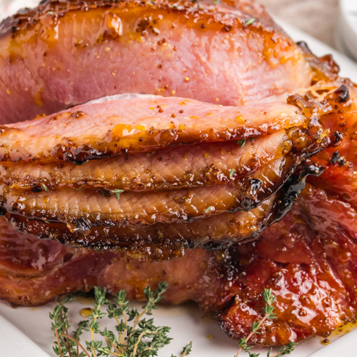 Riesling Peach Glazed Ham - A Delicious Baked Ham Recipe