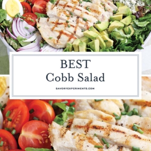 collage of cobb salad for Pinterest