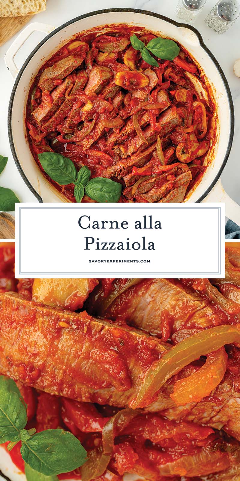 collage of carne alla pizzaiola