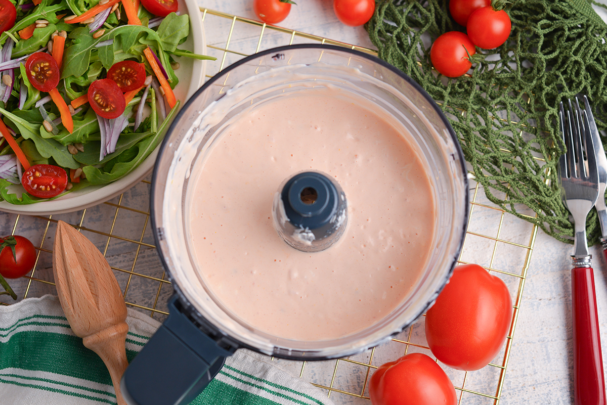 creamy tomato salad dressing in food processor