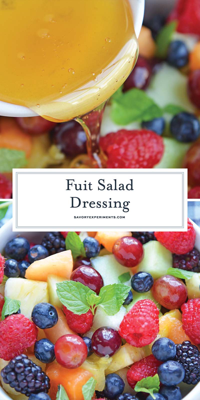 collage of fruit salad dressing recipes images for pinterest