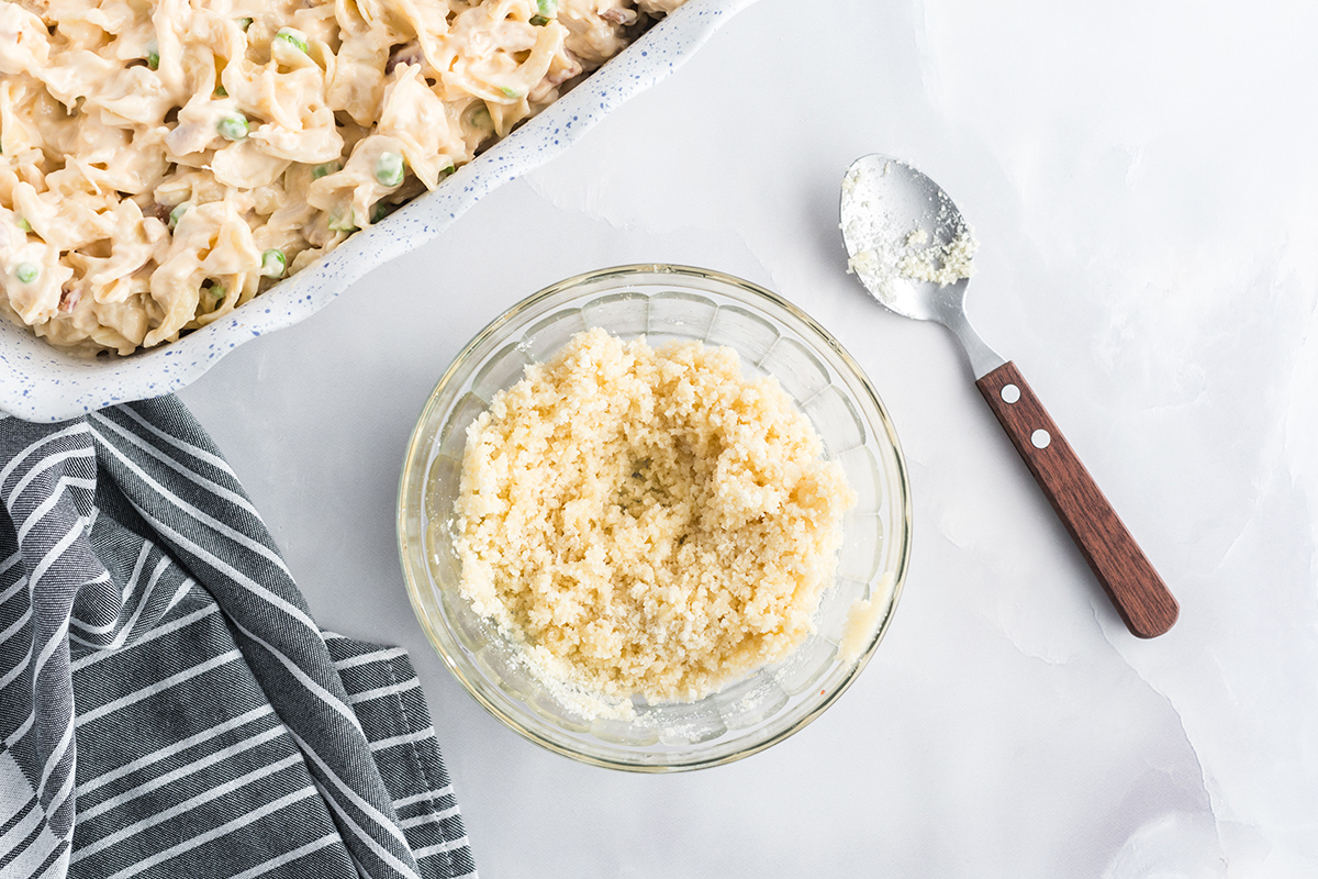 panko bread crumb topping for chicken casserole