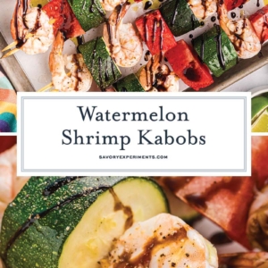 collage of watermelon shrimp kabobs