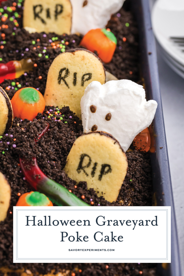 Halloween Graveyard Cake Recipe - Savory Experiments