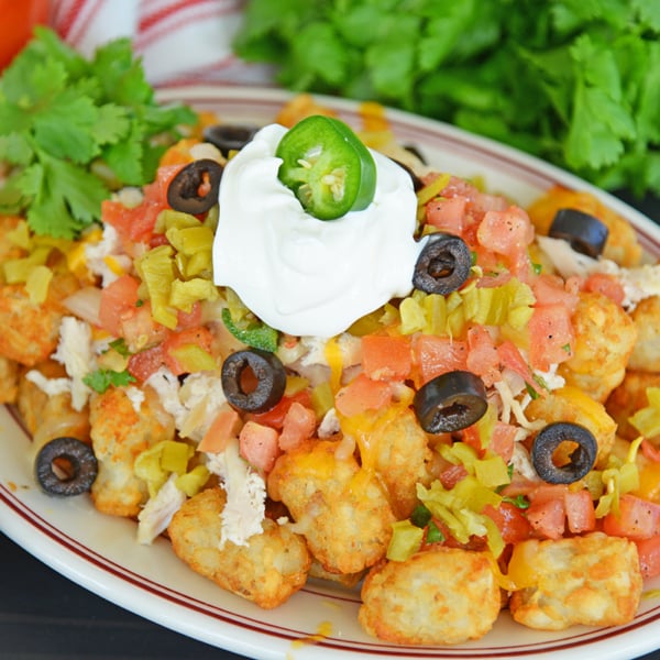 A plate of loaded totchos