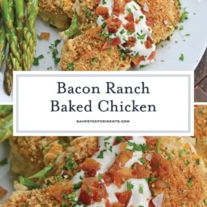 collage of ranch chicken for pinterest