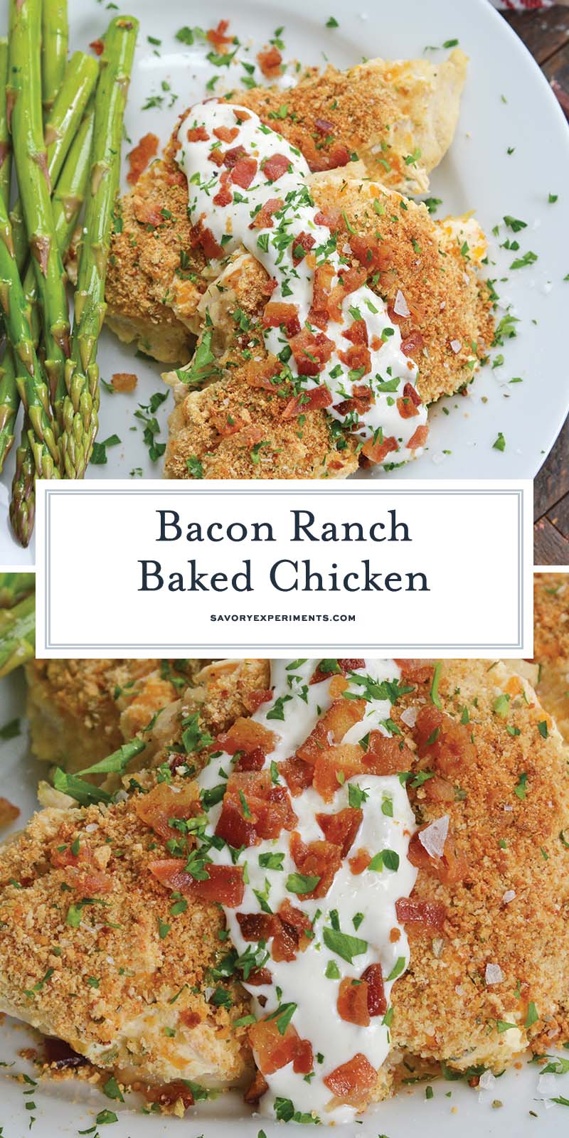 collage of ranch chicken for pinterest