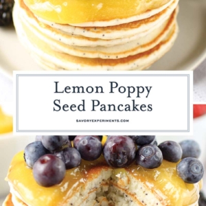 lemon poppy seed pancakes for pinterest