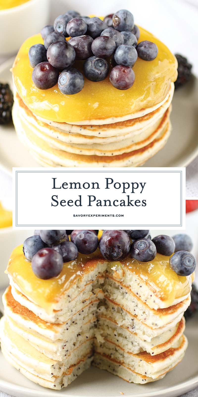 lemon poppy seed pancakes for pinterest