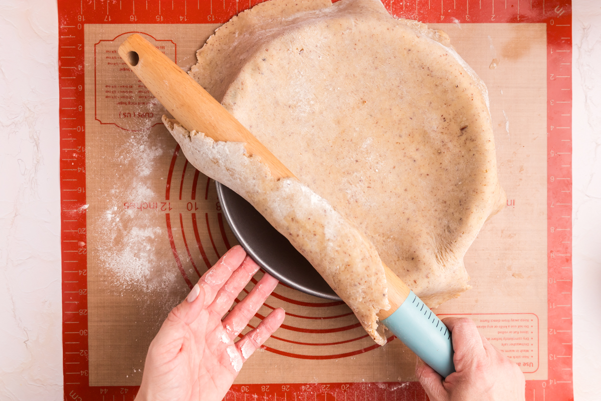 pie crust rolled into pie plate