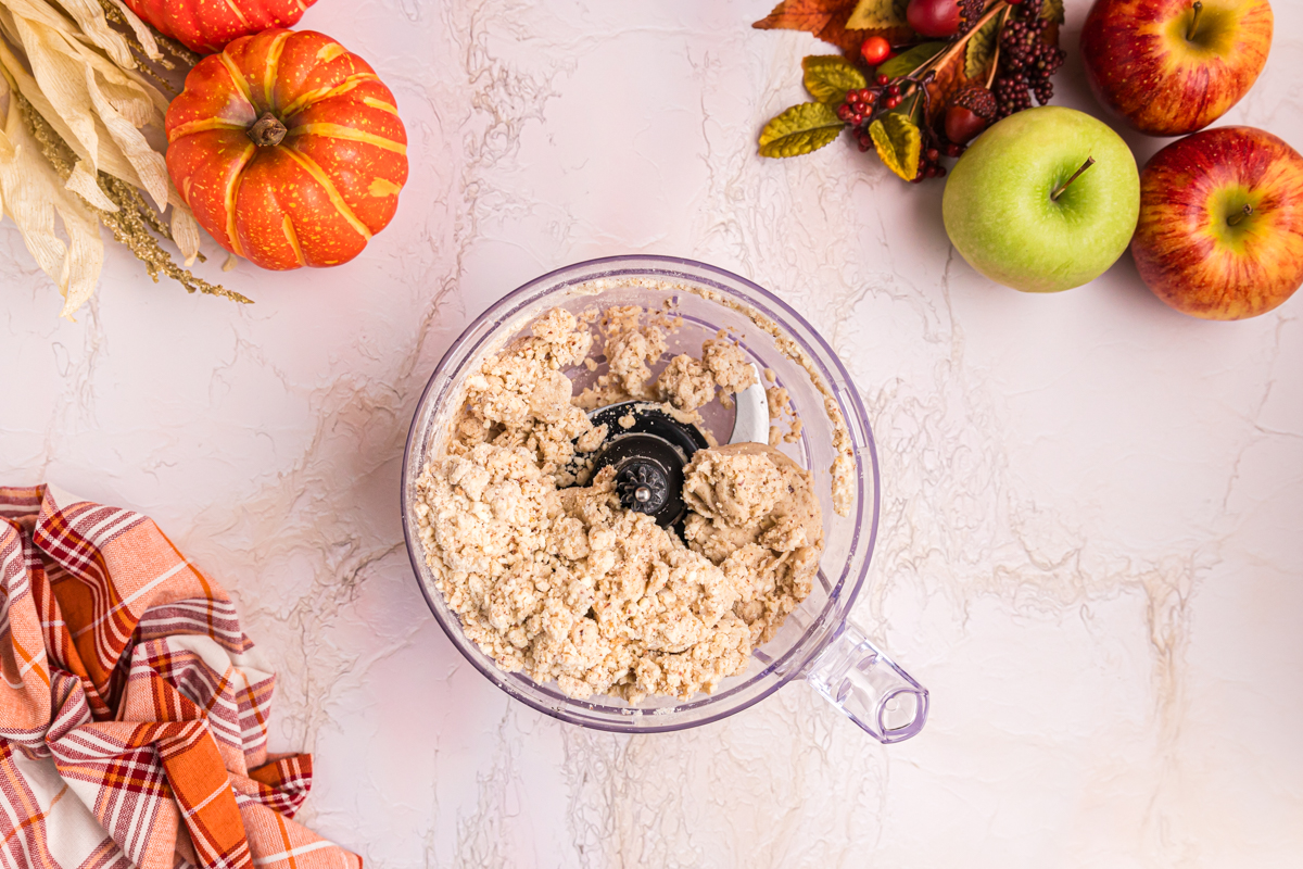 pie crust ingredients in food processor