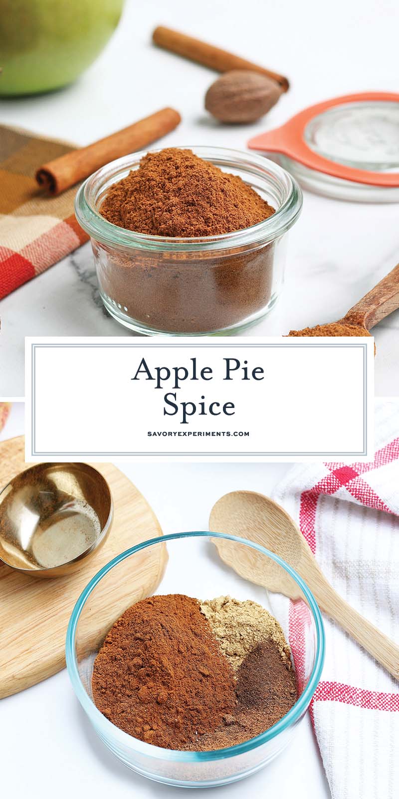 collage of apple pie spice