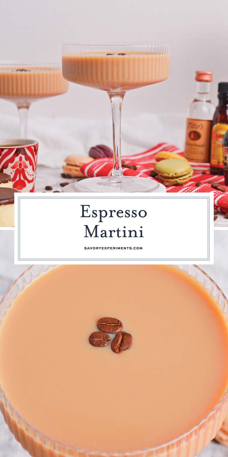 collage of espresso martini