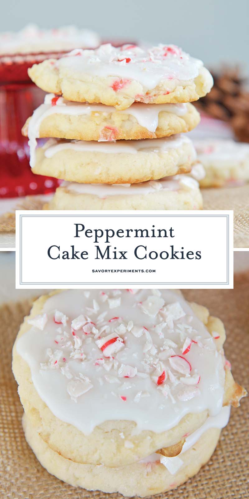 peppermint cake mix cookies for pinterest