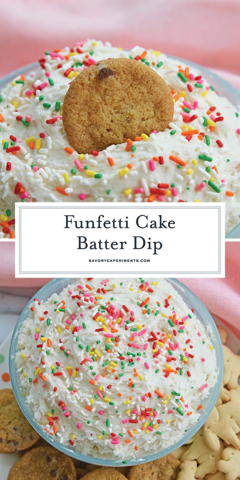 funfetti cake batter dip for pinterest