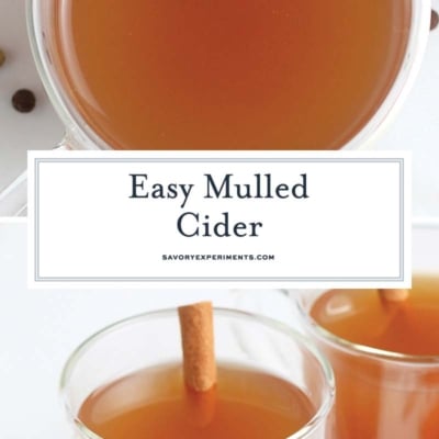 collage of mulled cider