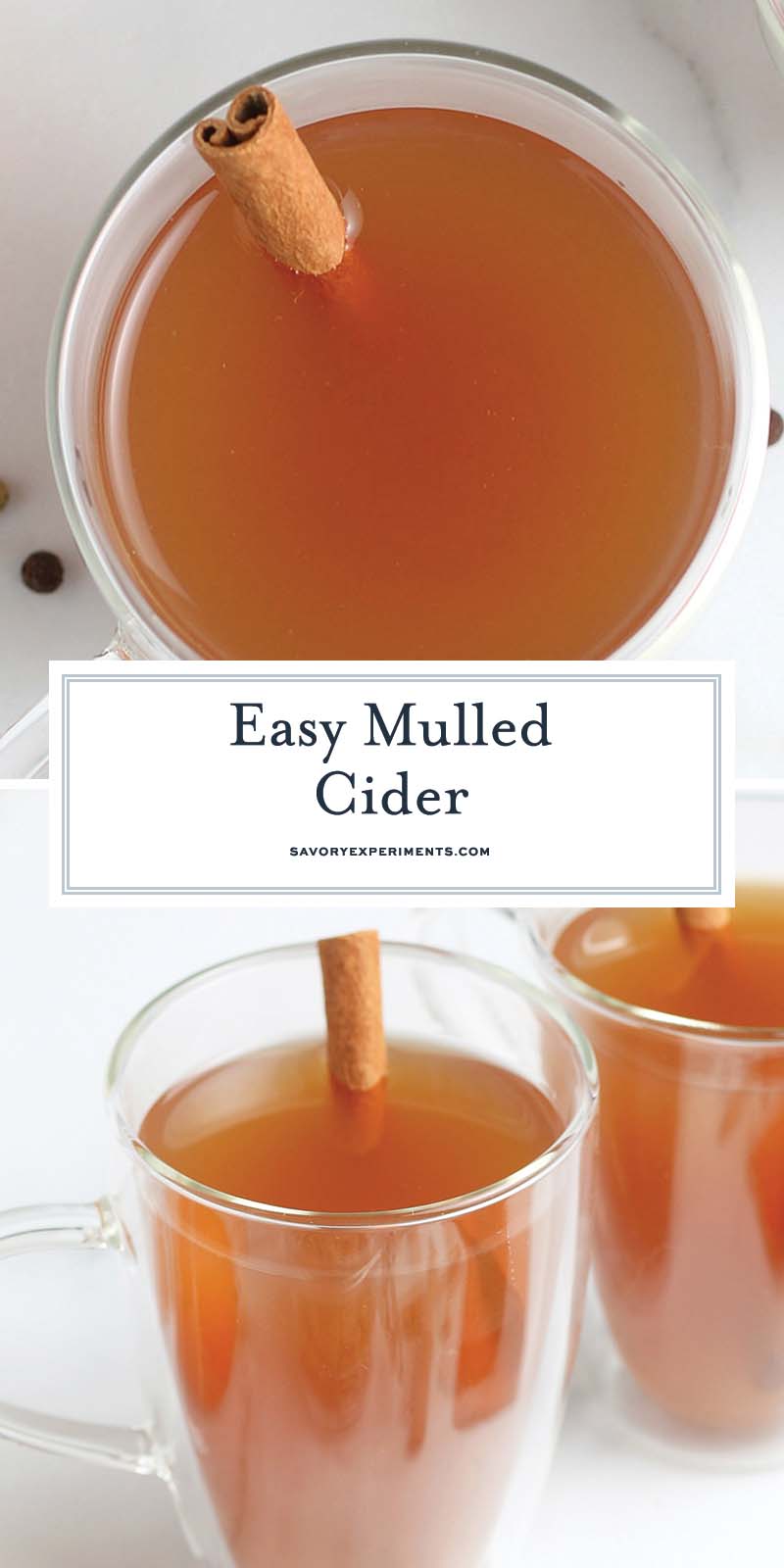 collage of mulled cider