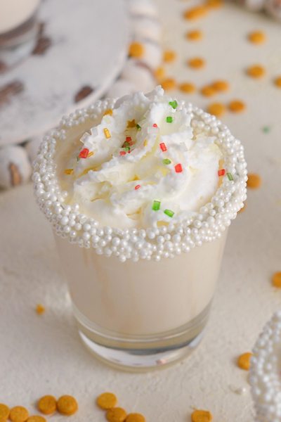 close up angled shot of sugar cookie shots