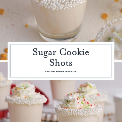 collage of sugar cookie shots