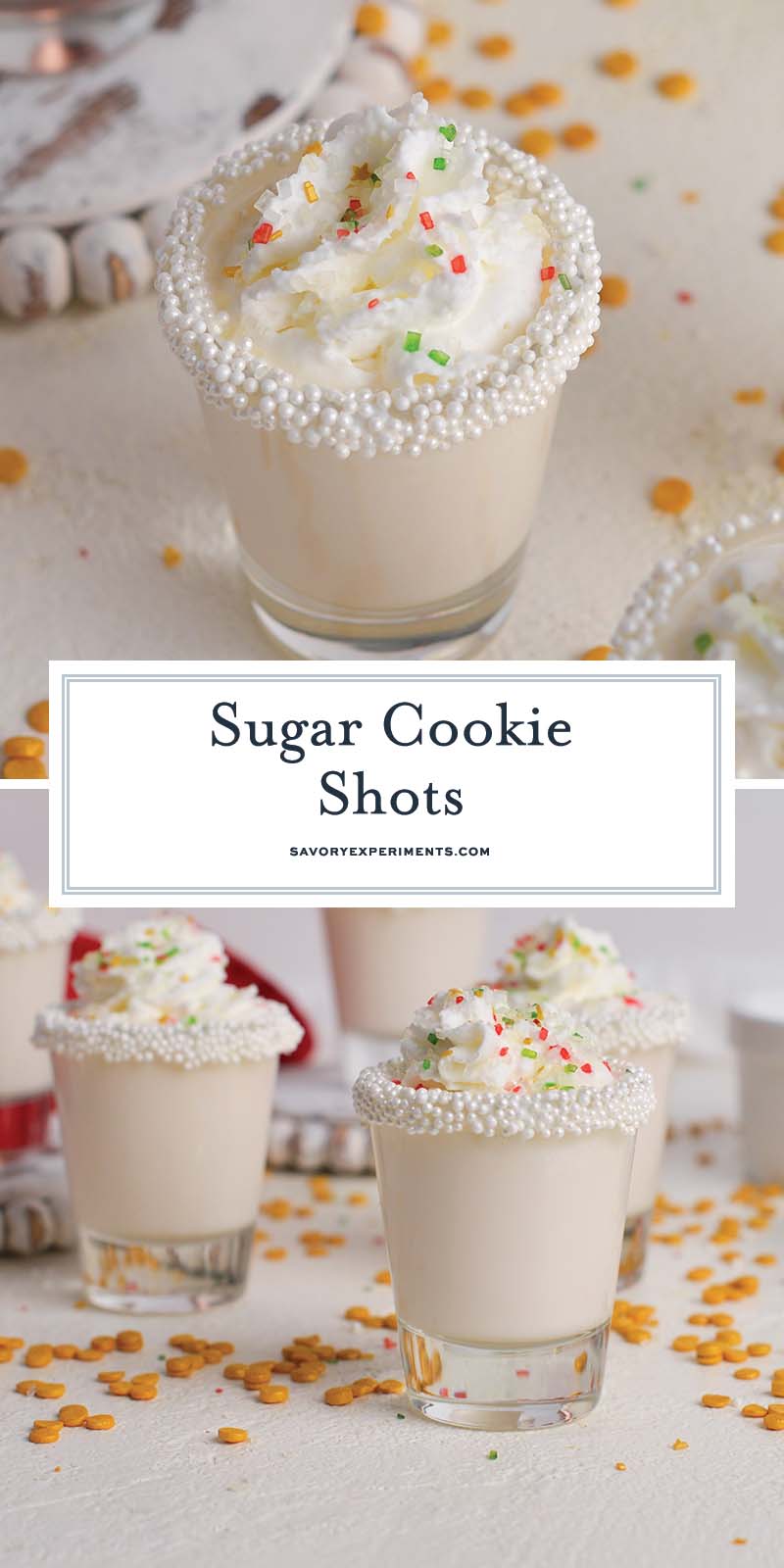 collage of sugar cookie shots