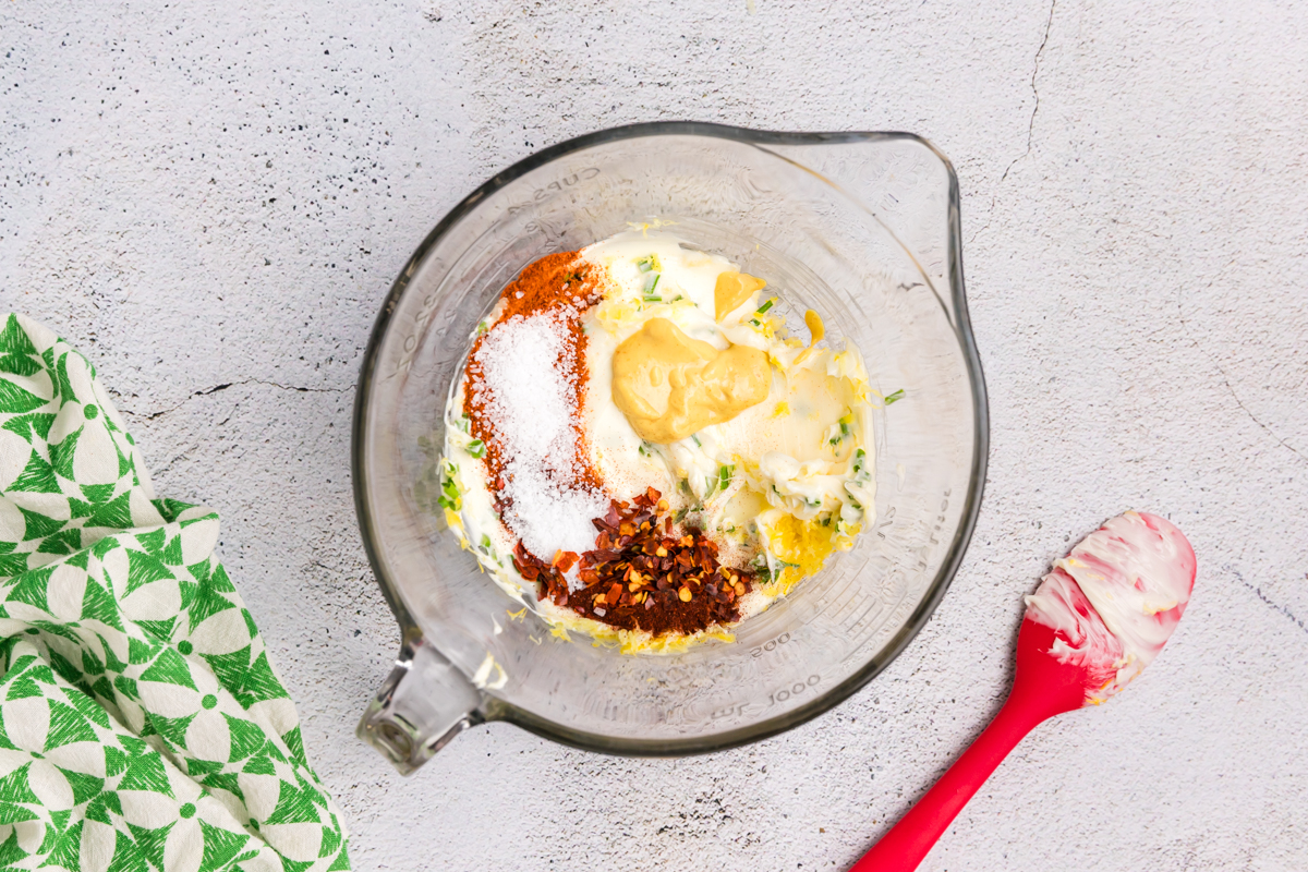 cowboy butter ingredients in measuring cup