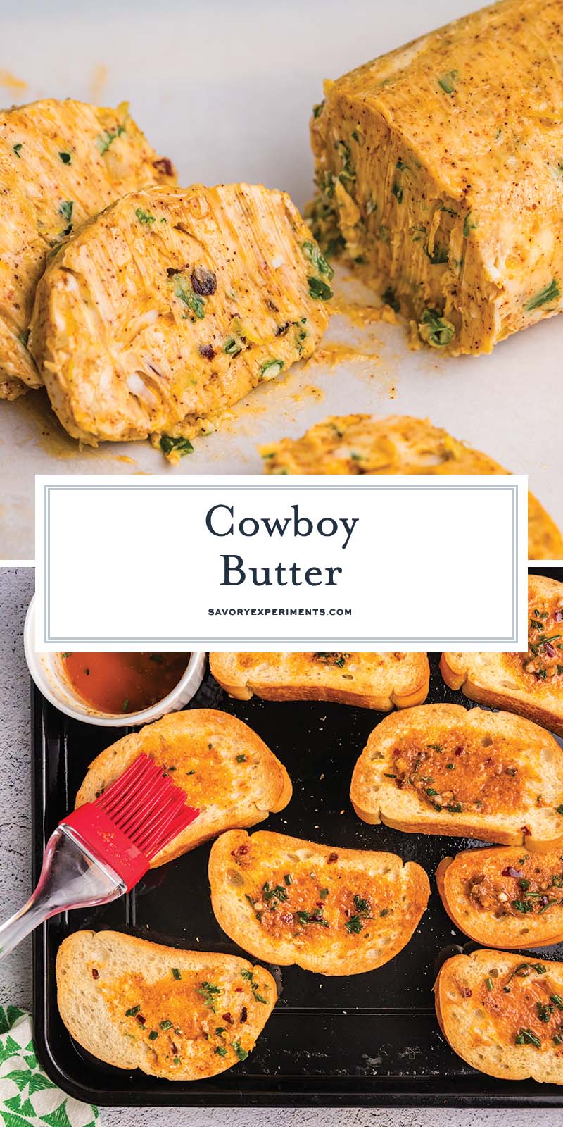 collage of cowboy butter