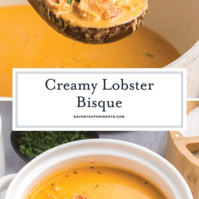 collage of lobster bisque