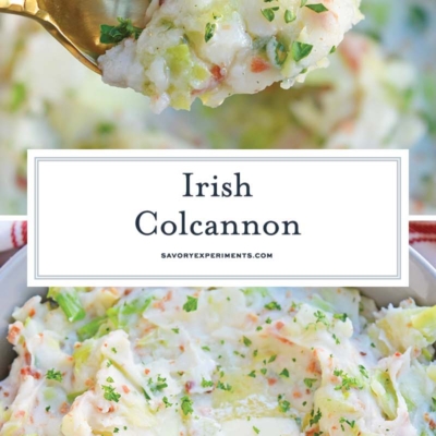 collage of irish colcannon