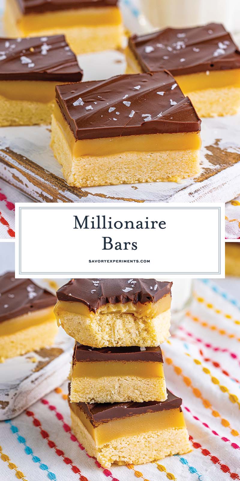 collage of millionaire bars