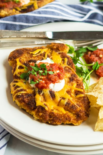 Mexican Fried Chicken on a Plate