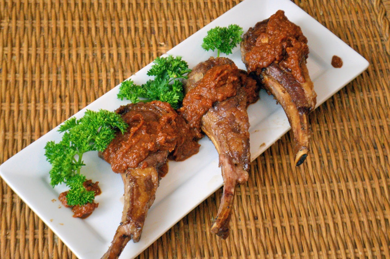 Lamb Lollipops with Romesco (Easter Lamb) | Savory Experiments